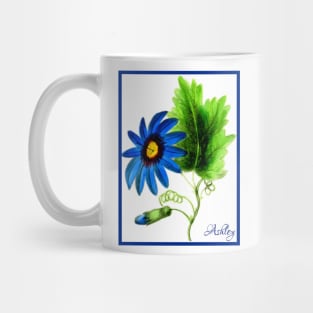 Beautiful Blue Flower Mug